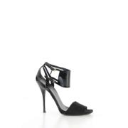 Pre-owned Leather sandals Gucci Vintage , Black , Dames