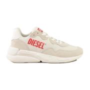 Casual Sneakers met Rubberen Zool Diesel , White , Heren