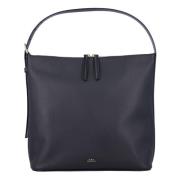 Zwarte leren handtas Vera A.p.c. , Black , Dames