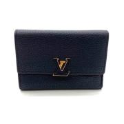 Pre-owned Leather wallets Louis Vuitton Vintage , Blue , Dames