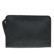 Pre-owned Leather clutches Burberry Vintage , Black , Heren