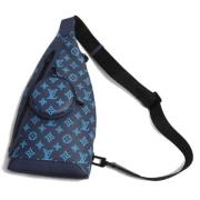 Pre-owned Leather louis-vuitton-bags Louis Vuitton Vintage , Blue , Da...