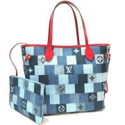 Pre-owned Canvas louis-vuitton-bags Louis Vuitton Vintage , Blue , Dam...