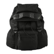 Nylon Rugzak met Polyurethaan Afwerking Diesel , Black , Dames