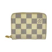 Pre-owned Canvas wallets Louis Vuitton Vintage , Beige , Dames