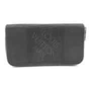 Pre-owned Canvas wallets Louis Vuitton Vintage , Black , Dames