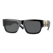 Stud Medusa zonnebril in Gb kleur Versace , Black , Heren