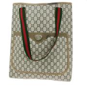 Pre-owned Canvas gucci-bags Gucci Vintage , Beige , Dames