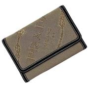 Pre-owned Canvas wallets Prada Vintage , Beige , Dames