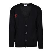 Zachte Mohair Cashmere Blend Cardigan Family First , Black , Heren