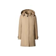 Hooded Stardust Beige Jas Save The Duck , Brown , Dames