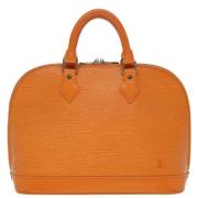 Pre-owned Leather louis-vuitton-bags Louis Vuitton Vintage , Orange , ...