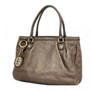 Pre-owned Leather gucci-bags Gucci Vintage , Brown , Dames