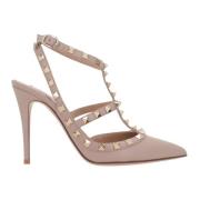 Stiletto Slingback in poederroze Valentino Garavani , Pink , Dames