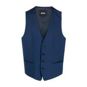 Suit Vests Hugo Boss , Blue , Heren