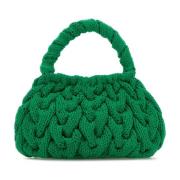 Groene Cable Knit Handtas JW Anderson , Green , Dames