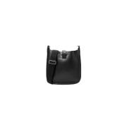 Pre-owned Leather shoulder-bags Hermès Vintage , Black , Dames