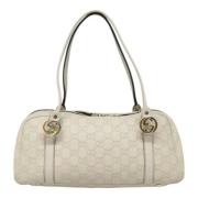 Pre-owned Leather gucci-bags Gucci Vintage , White , Dames