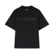 Zwarte T-shirts en Polos Jil Sander , Black , Dames