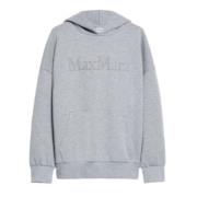 Grijze Gehaakte Hoodie Trui Oversized Max Mara , Gray , Dames