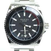 Pre-owned Metal watches Gucci Vintage , Black , Heren