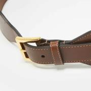 Pre-owned Coated canvas belts Gucci Vintage , Brown , Dames