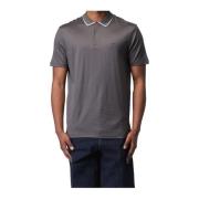 Heren Polo met Contrast Trim Emporio Armani , Gray , Heren