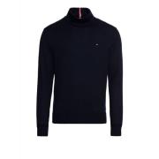 Blauwe Biologische Katoen Cashmere Sweater Tommy Hilfiger , Blue , Her...