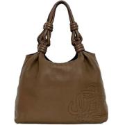 Pre-owned Leather handbags Loewe Pre-owned , Brown , Dames