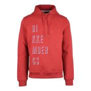 Katoen Spandex Sweater Bikkembergs , Red , Heren