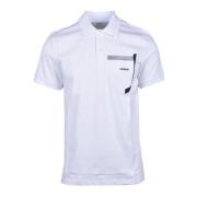 Katoen Elastaan T-shirt Bikkembergs , White , Heren