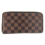 Pre-owned Canvas wallets Louis Vuitton Vintage , Brown , Dames