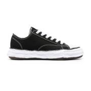 Zwarte Canvas Panel Sneakers Maison Margiela , Black , Heren