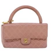 Pre-owned Leather handbags Chanel Vintage , Pink , Dames