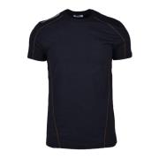 Katoen Elastaan T-shirt Bikkembergs , Black , Heren