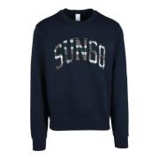 Katoenen Sweatshirt Sun68 , Blue , Heren