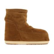 Iconische Camel Suède Lage Enkellaarzen Moon Boot , Brown , Dames