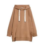 Kameel hoodie met trekkoord Max Mara , Brown , Dames