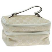 Pre-owned Canvas handbags Gucci Vintage , Beige , Dames