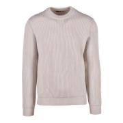 Mohair Gebreide Trui Roberto Collina , Beige , Heren