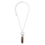 Mini Zwitsers Zakmes Ketting Lemaire , Gray , Heren