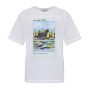 T-shirt met print Munthe , White , Dames