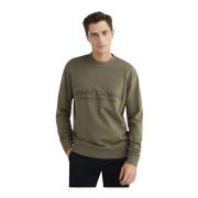 Katoenen Logo Sweatshirt - Armani Exchange Armani Exchange , Green , H...