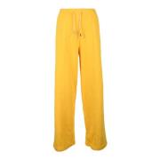 Katoenmix Stijlvolle Broek Jijil , Yellow , Dames