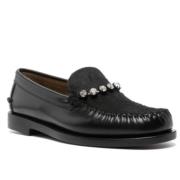 Loafers met Kristaldecoratie Forte Forte , Black , Dames