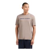 Korte Mouw Modieuze T-shirt Armani Exchange , Beige , Heren