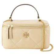 Leather handbags Tory Burch , Beige , Dames