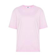 Roze T-shirt met uniek ontwerp Msgm , Pink , Dames