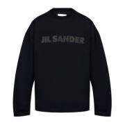 T-shirt met logo Jil Sander , Black , Heren