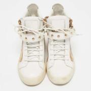 Pre-owned Leather sneakers Giuseppe Zanotti Pre-owned , White , Dames